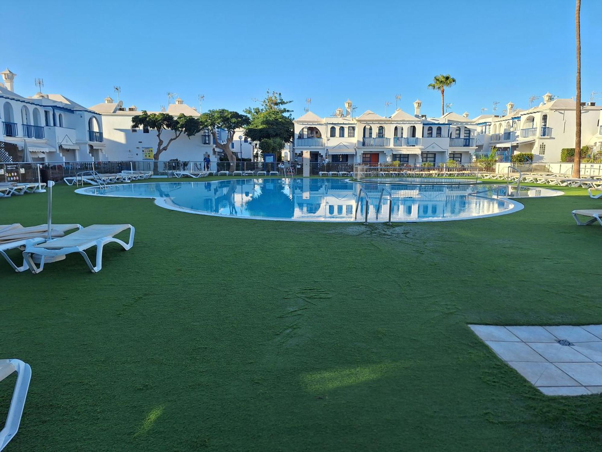 Poolfront Bungalow Playa del Ingles  Bagian luar foto